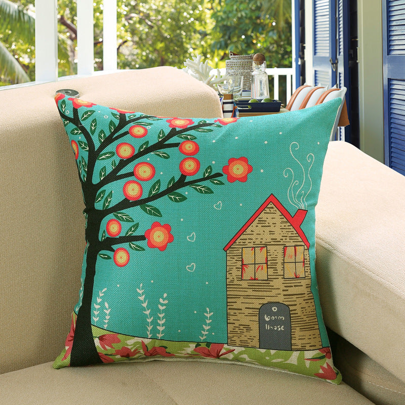 Printed sofa cushion cover - DropOnline.co