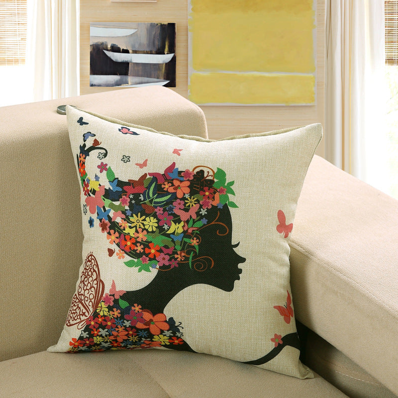 Printed sofa cushion cover - DropOnline.co
