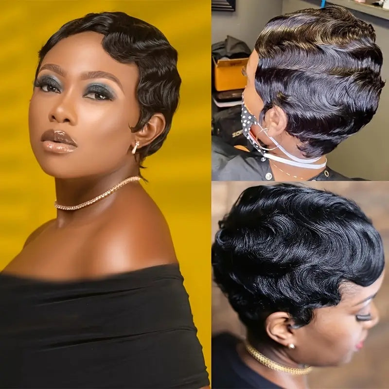 Short 6-inch Non-toxic Wig For Human Hair, Short Wig For Remy Hair, Fairy Wig, Woman Wig. - DropOnline.co