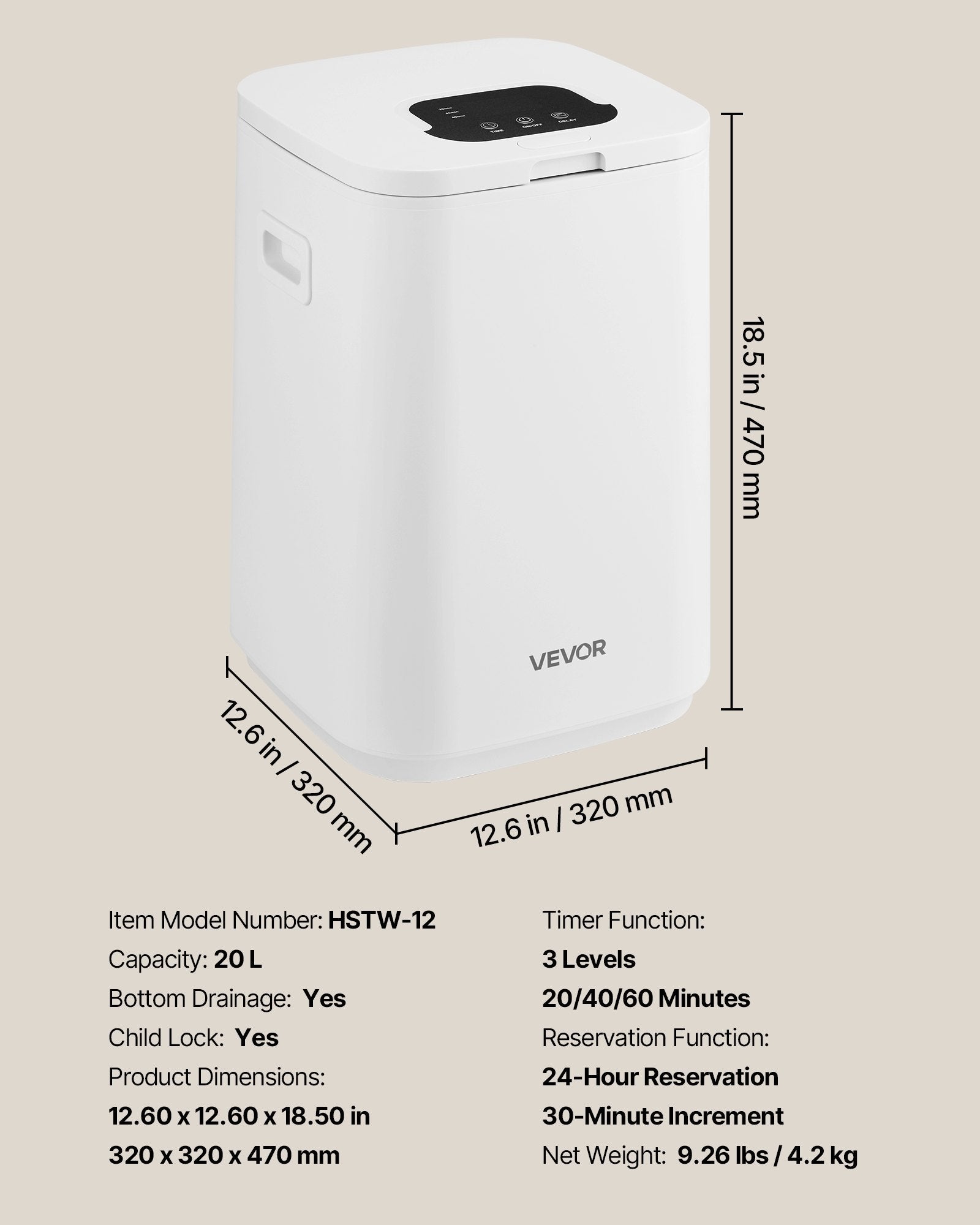 20L Towel Warmer Bucket, Towel Warmer With 24H Delay Timer, Child Lock & Auto Shut Off Towel Heater, LED Display & U-shaped Light, Towel Warmer For Bathroom, Spa, Bathrobes, Blankets, Pajama - DropOnline.co