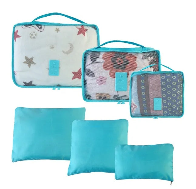 9Pcs Clothes Storage Bags Water-Resistant Travel Luggage Organizer Clothing Packing - DropOnline.co