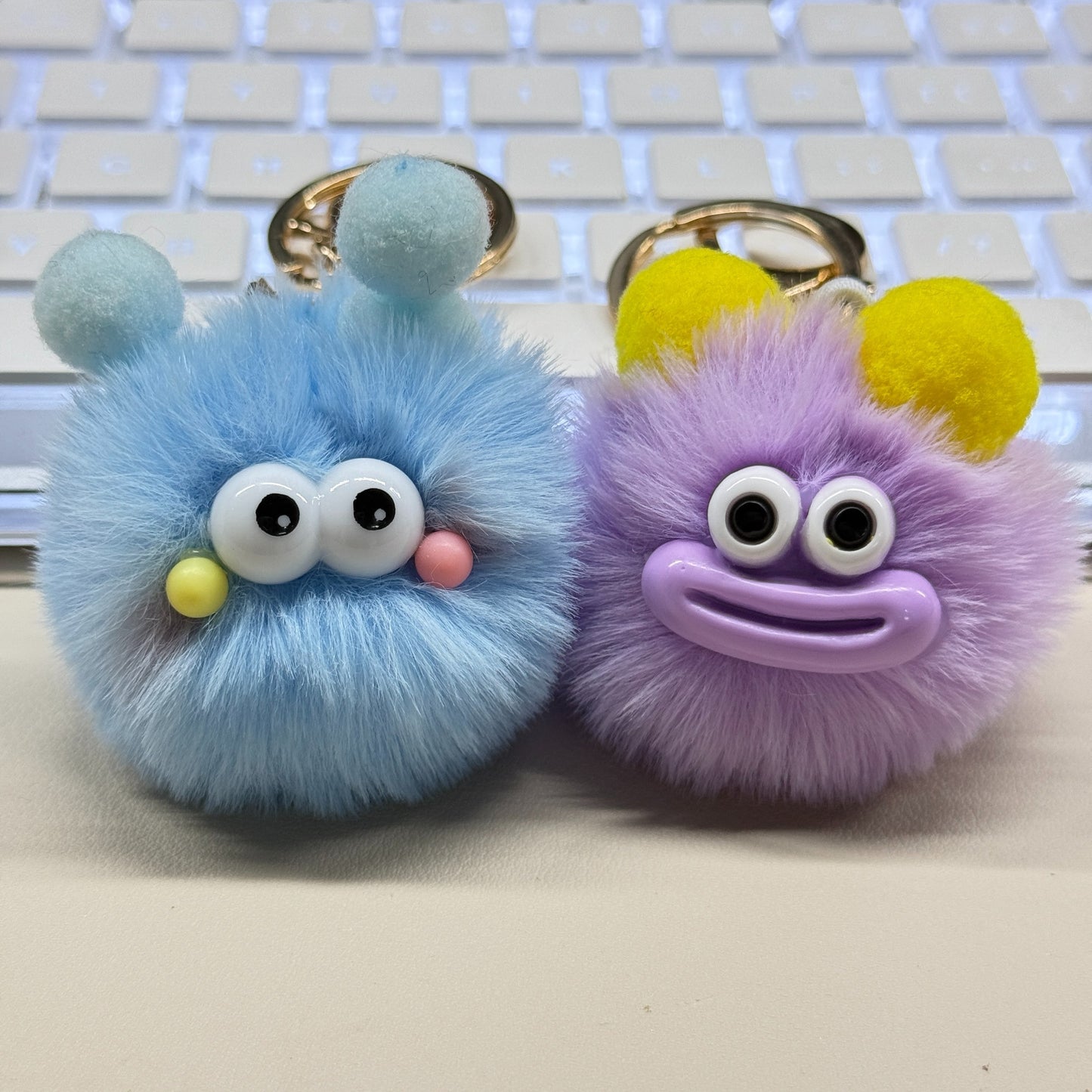 Cute Cartoon Plush Keychains, Made Of Soft And Fluffy Materials, Featuring Various Adorable Designs, Suitable For Home Decoration Or Everyday Use, Making For An Interesting Gift Choice. - DropOnline.co