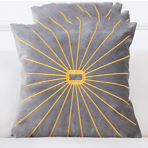 Golden Sofa Pillow Office Car Lumbar Cushion - DropOnline.co