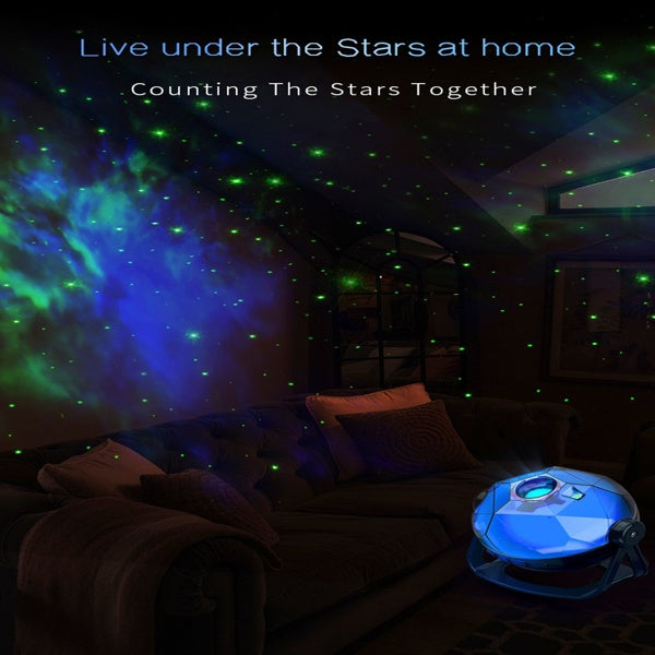 Galaxy Starry Sky Projection Lamp, Indoor Atmosphere Lighting Decoration - DropOnline.co