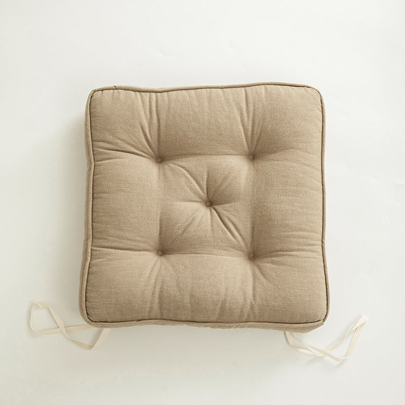 Japanese Simple Cotton And Linen Cushion Thickened And Anti-skid - DropOnline.co