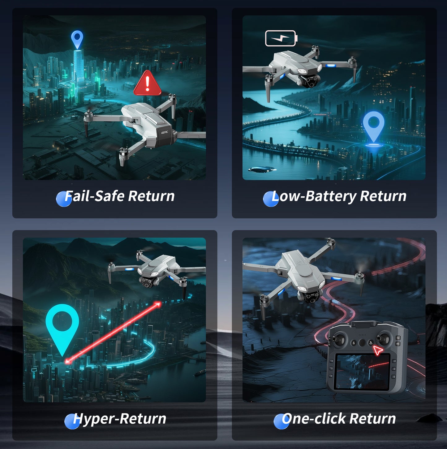 4DRC M7 GPS Drone With 4K Camera For Adults With Brushless Motor Follow Me,rc Quadcopter. - DropOnline.co