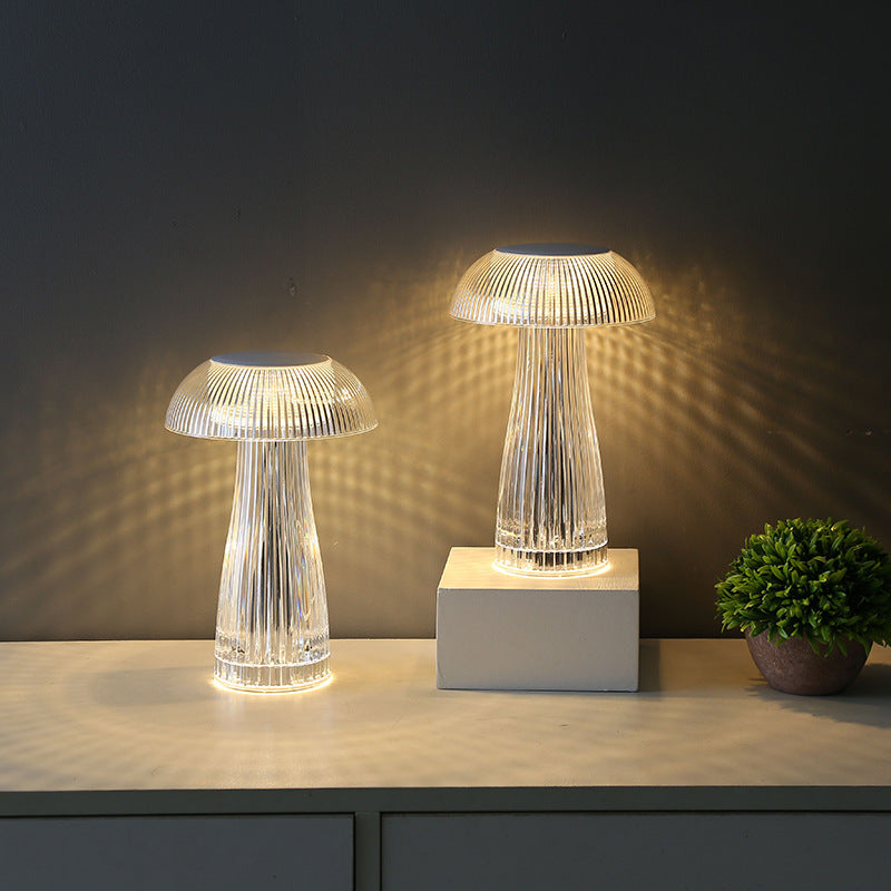 Creative Crystal Lamp Jellyfish Table Lamp Light Luxury Touch Decoration Home Decor - DropOnline.co