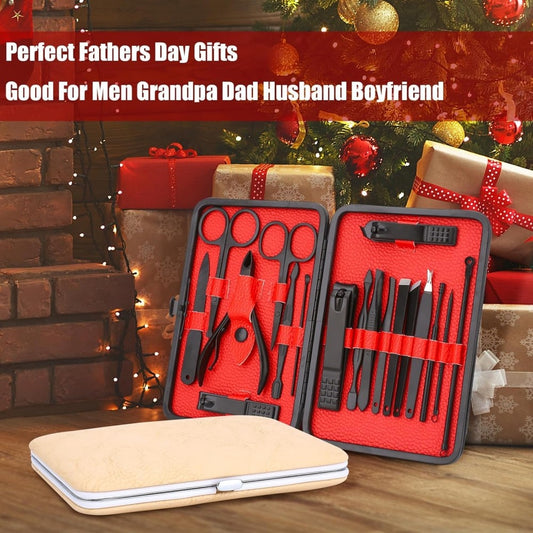 18-Piece,Nail Clippers Trimming Tool Set, Manicure Set, Pedicure Kit, Nail Clippers, Professional - DropOnline.co