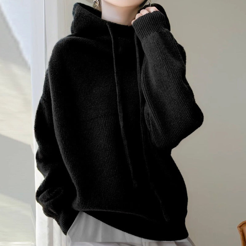 Women's Thicken Lazy Style Sweater - All-Match Long-Sleeved Pullover - DropOnline.co