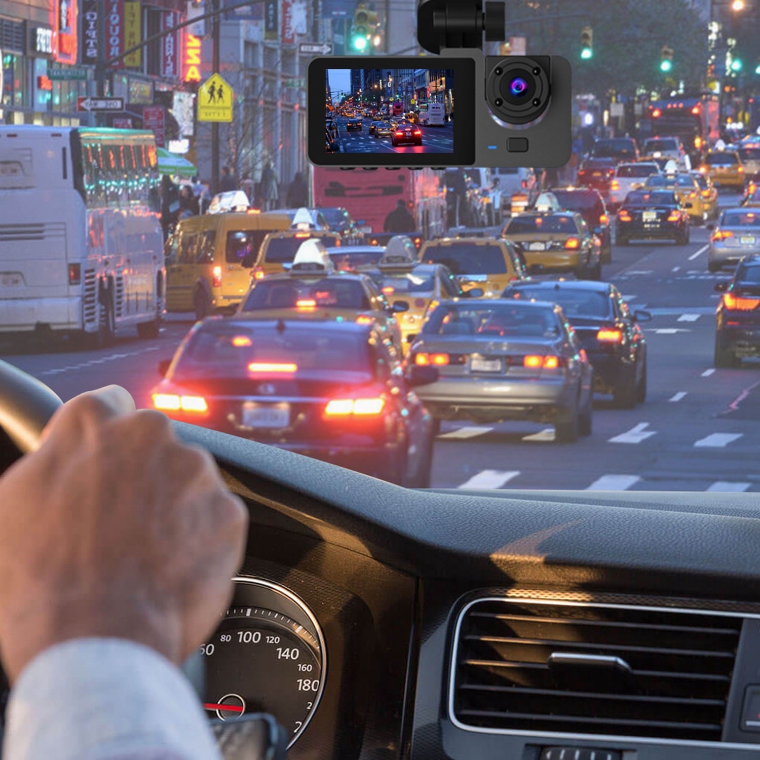 3-channel Car Camera With 32GB MMC Card - DropOnline.co