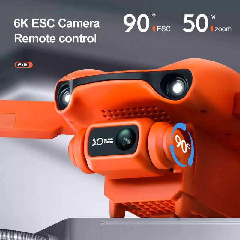 4DRC F12 RC Drone GPS 5G WIFI 6K HD Wide Angle Dual Camera Smart Follow Quadcopter,Professional Drones,adult Drones, For Beginners,Logistics Is Randomly Sent By USPS,FEDEX - DropOnline.co