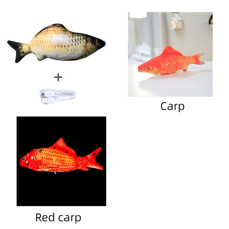 Without Cat Nip Version - Electric Jumping Fish Simulation Electric Fish Toy - DropOnline.co
