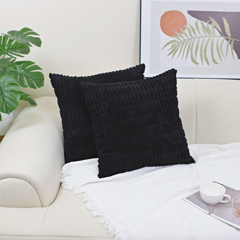Corduroy Decorative Throw Pillow Covers Soft Boho Striped Pillow Covers Modern Farmhouse Christmas Home Decor For Sofa Living Room Couch Bed - DropOnline.co