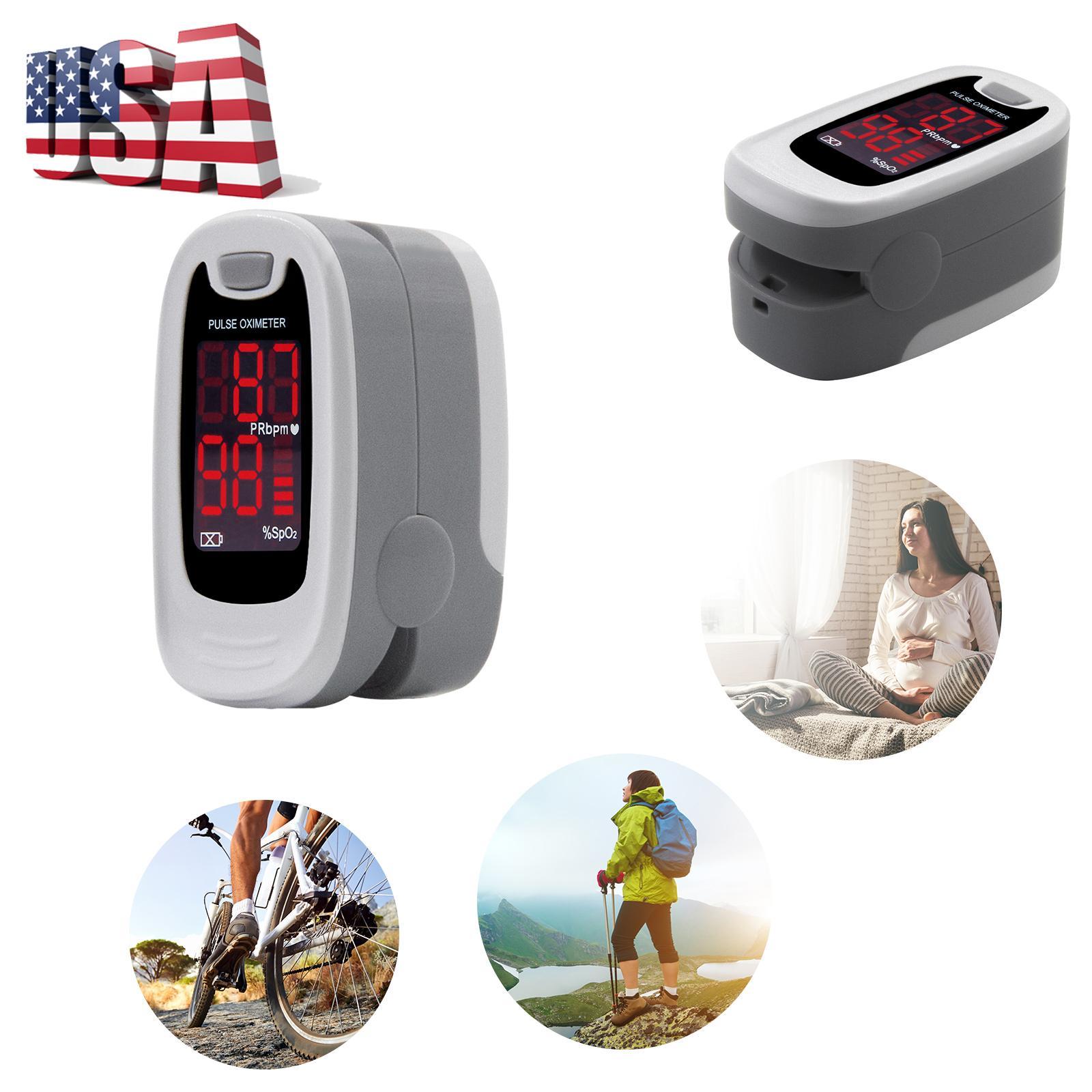 Finger-clip Pulse Oximeter, Blood Oxygen Saturation And Heart Rate Monitoring, With Soft Case, FDA Approved - DropOnline.co