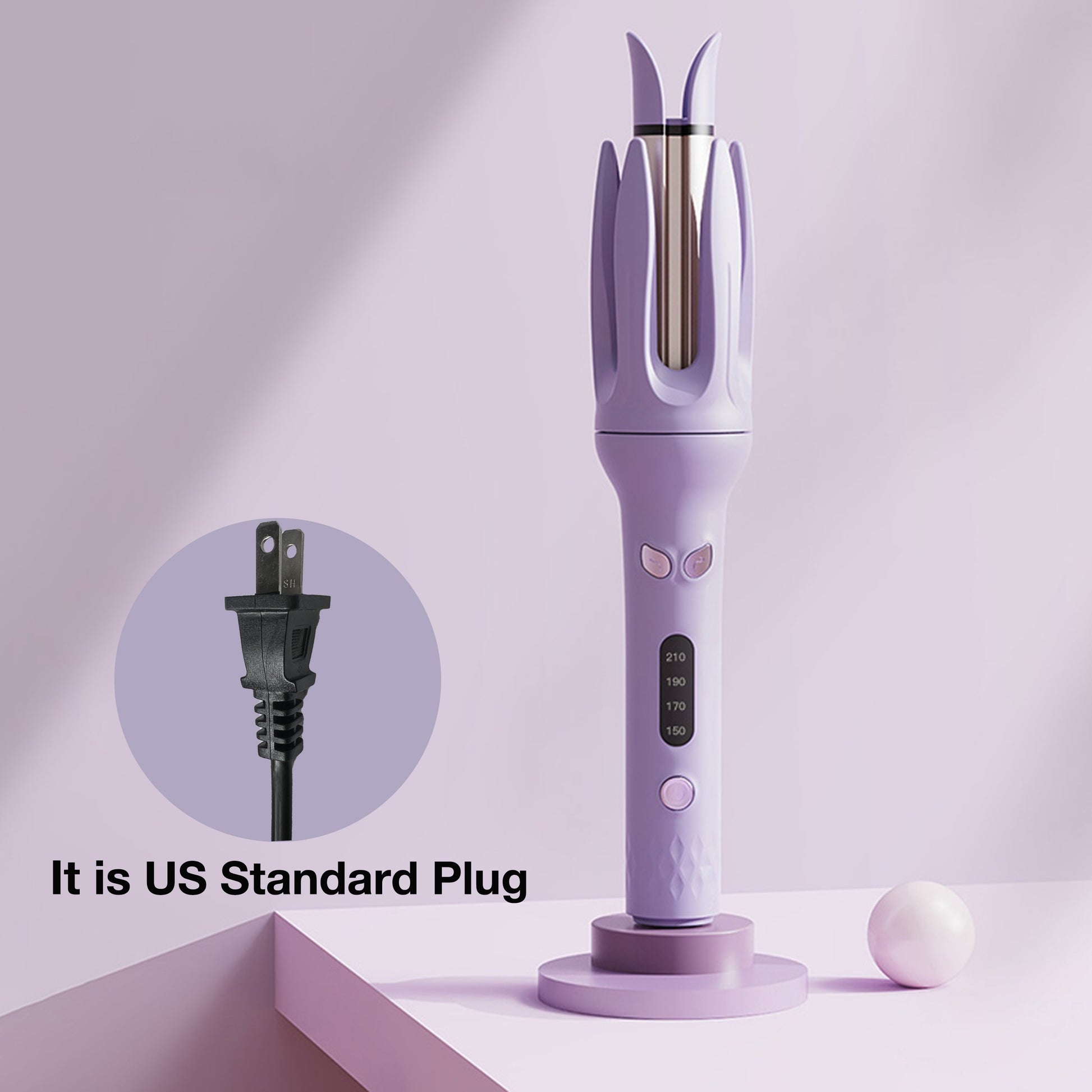 Automatic Hair Curler, 28mm Barrel, 4 Temperature Modes, Negative Ion Generator, Smart Timer And Sensor, Auto Off For Safety - DropOnline.co