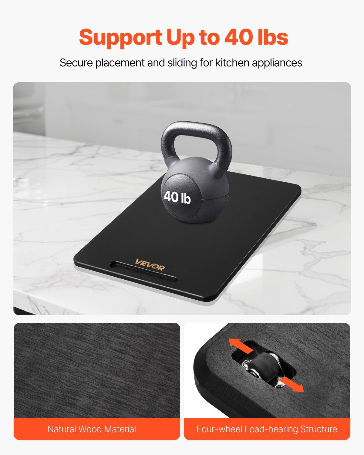 Appliance Slider 16 X 12 In Sliding Tray For Coffee Maker Black - DropOnline.co