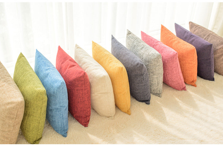 Solid color pillow cushion sofa cushion pillowcase - DropOnline.co