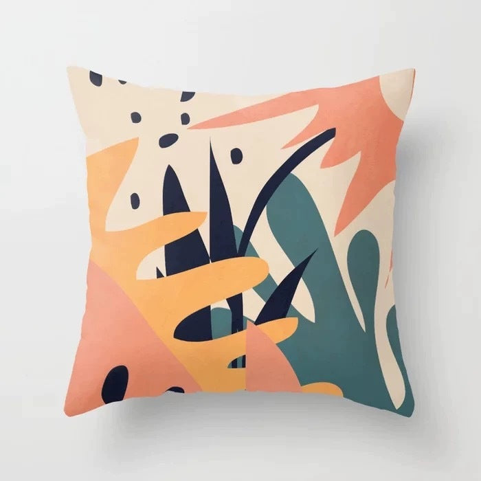 Abstract Geometric Portrait Pillowcase - Modern Art Home Sofa Cushion Pillow Cover - DropOnline.co