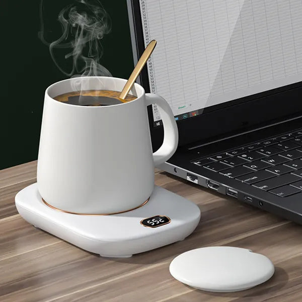 Electric Coffee Mug Warmer For Desk Auto Shut Off USB Tea Milk Beverage Cup 3 Temperature Setting - DropOnline.co