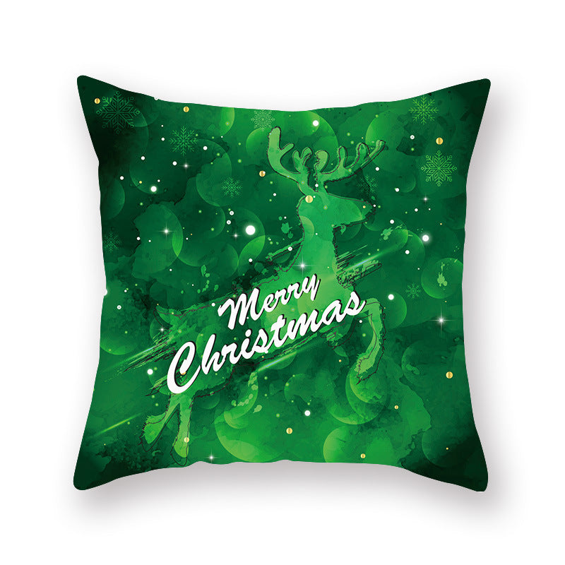 Christmas new peach skin cushion pillowcase - DropOnline.co