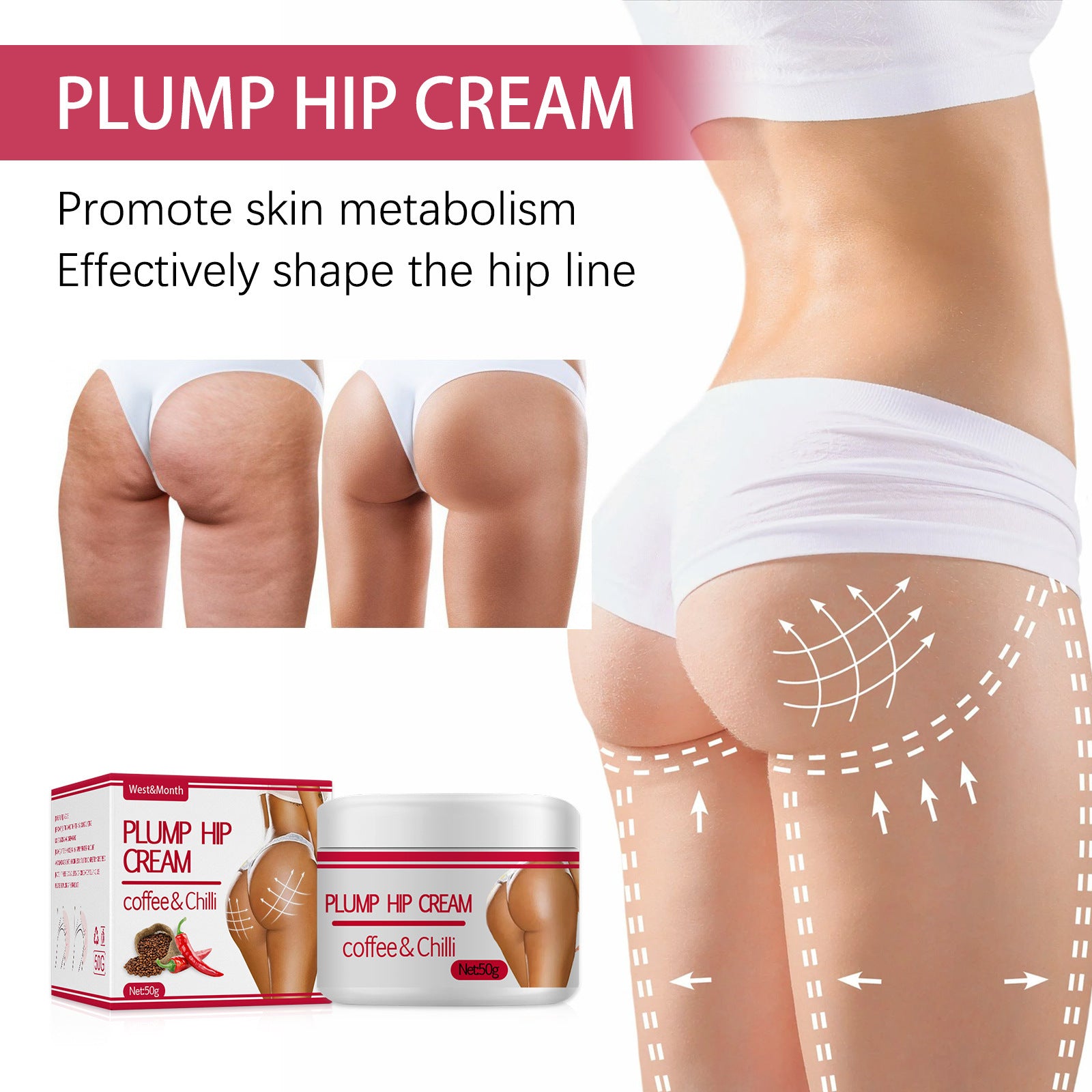 Plump Buttock Cream Lifts And Tightens Buttocks - DropOnline.co
