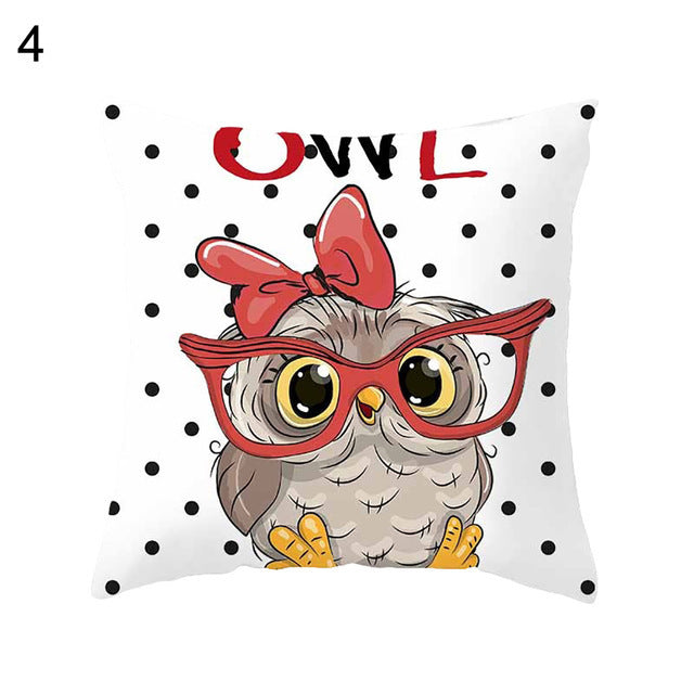 Owl animal pillowcase cushion cover - DropOnline.co