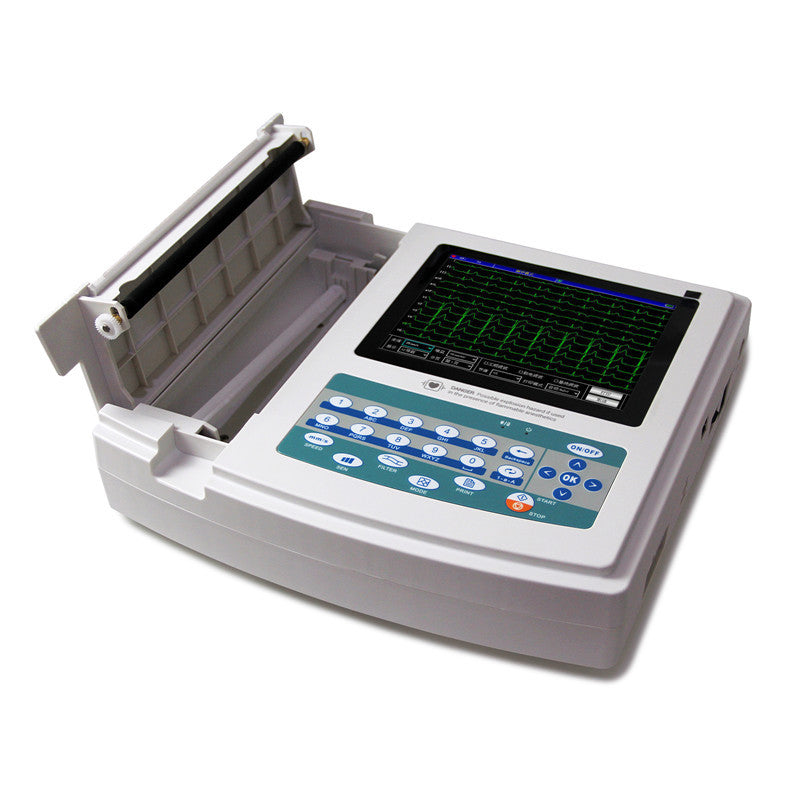 Digital 12 Channel 12 Lead Electrocardiograph ECG EKG Machine Interpretation PC Software - DropOnline.co