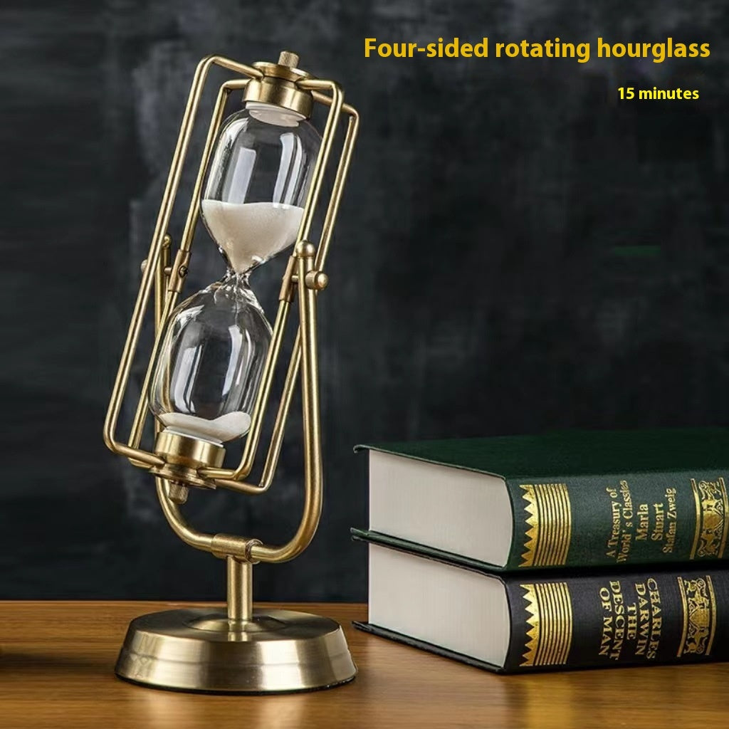 Creative Wooden Hourglass Timer 15 Minutes Desk Study Room Decoration - DropOnline.co