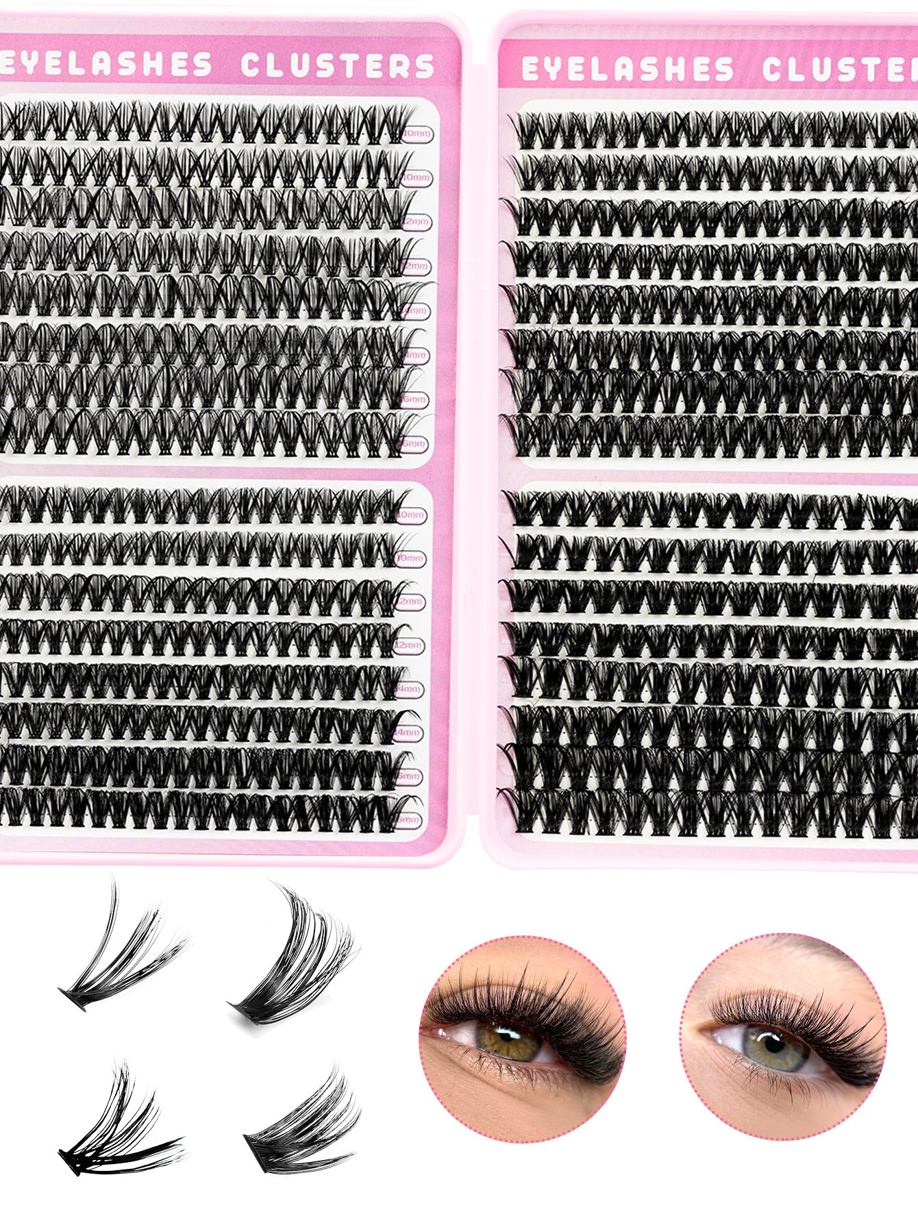 3D False Eyelashes, Multi-layered, Realistic, Soft And Comfortable, Natural Nude Makeup - DropOnline.co