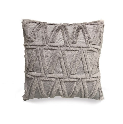 Plush Solid Color Sofa Pillowcase Living Room Cushion - DropOnline.co