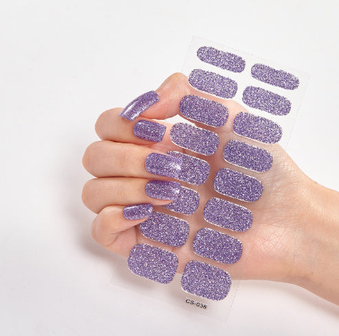 Pure Color 16 Nail Stickers - DropOnline.co