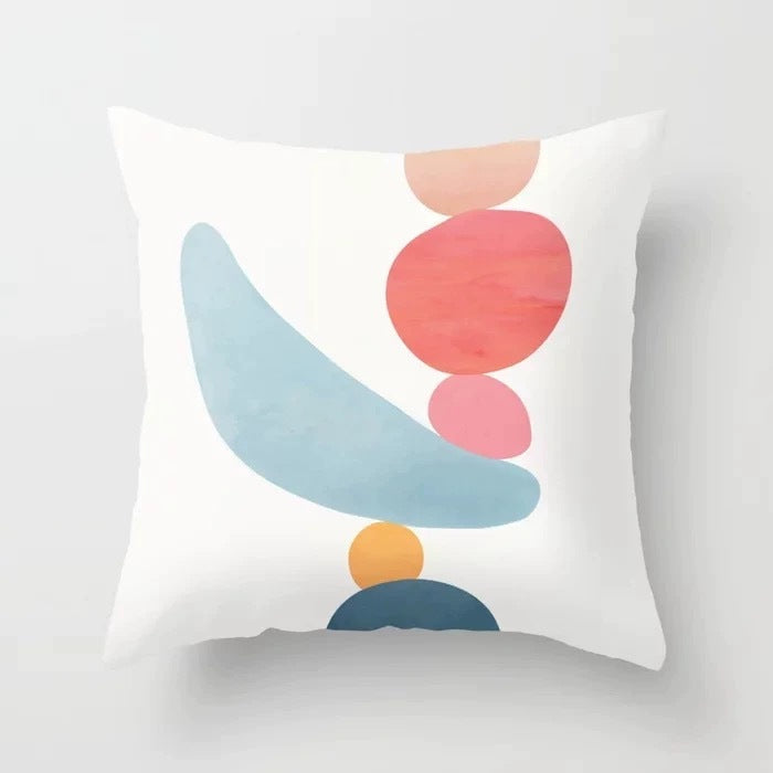 Abstract Geometric Portrait Pillowcase - Modern Art Home Sofa Cushion Pillow Cover - DropOnline.co