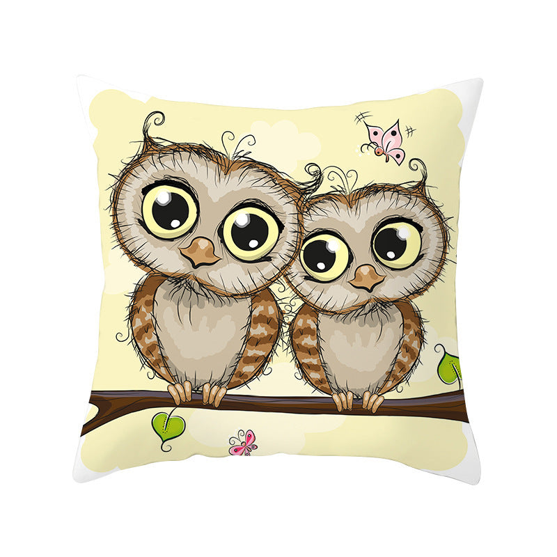 Owl animal pillowcase cushion cover - DropOnline.co