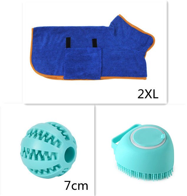 Silicone Dog Bath Massage Gloves Brush - Pet Grooming Tool with Shampoo Dispenser for Dogs & Cats - DropOnline.co