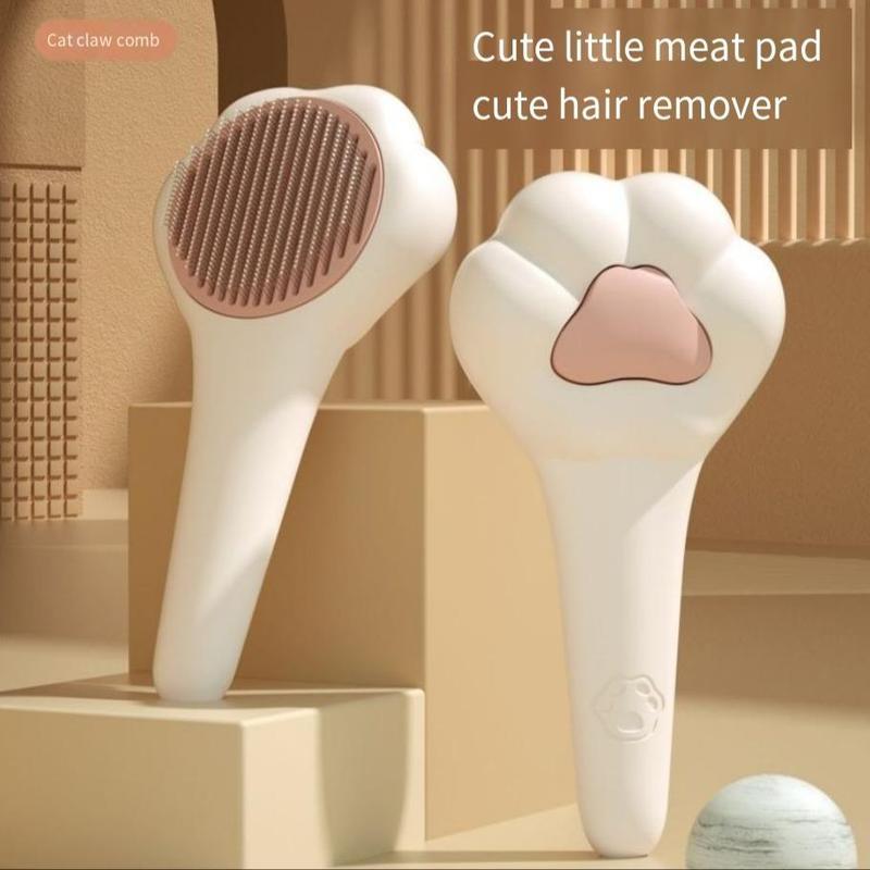 Pet Massage Hair Removal Comb - Paw Shaped Grooming Brush for Dogs & Cats Shedding Control - DropOnline.co