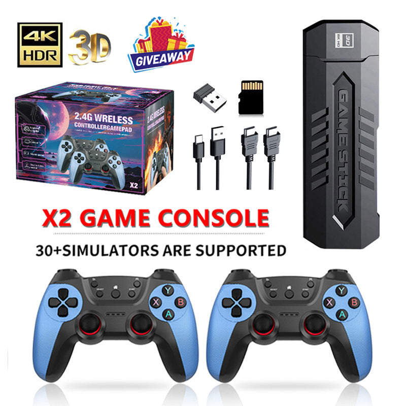 X2 Blue Game Console 4K Double Connection Battle Wireless - DropOnline.co
