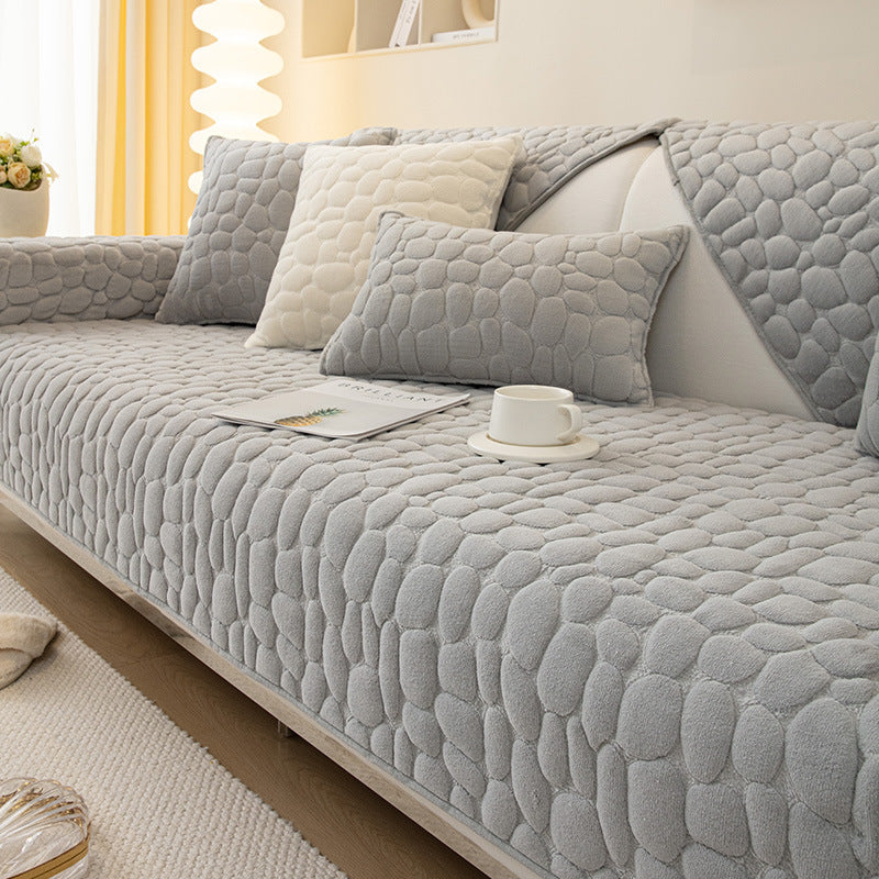 Milk Velvet Winter Sofa Cushion Thickened Anti Slip Seat Cushion - DropOnline.co