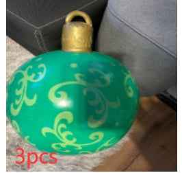 Giant Inflatable Christmas Ball 60cm - PVC Outdoor Ornament Decoration for Tree & Yard - DropOnline.co