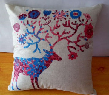 Cartoon Linen Backing Block Back Cushion - DropOnline.co