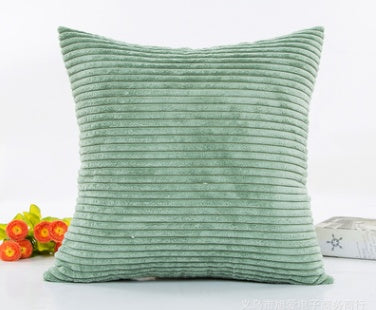 2.5 corn strips corduroy plush plain hug pillowcase cushion set without core - DropOnline.co