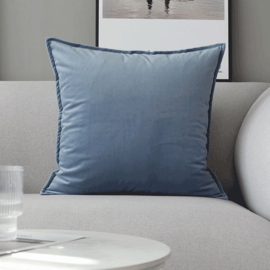 Blue Throw Pillow Sofa Cushion Modern Simple Homestay - DropOnline.co