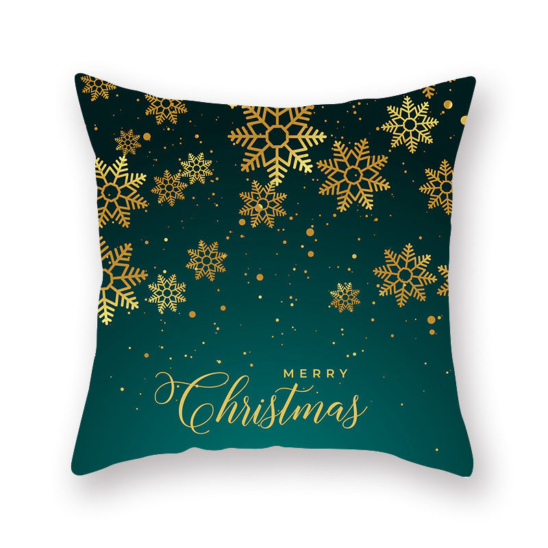 Christmas new peach skin cushion pillowcase - DropOnline.co