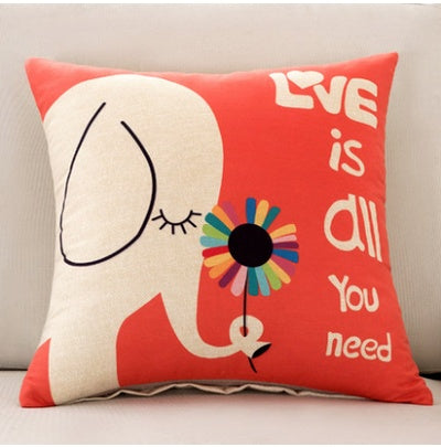 Square back cushion head cushion set square pillow cartoonpillow core pillow car small animal sofa - DropOnline.co