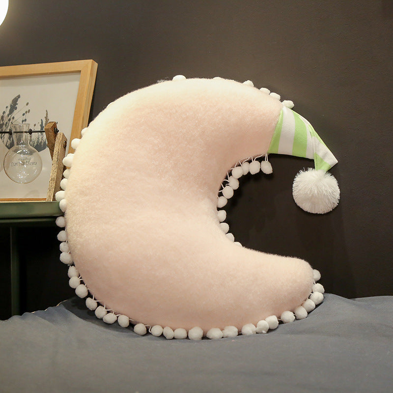 Sofa Bedroom Bedside Star Moon Love Crown Cushion Pillow - DropOnline.co