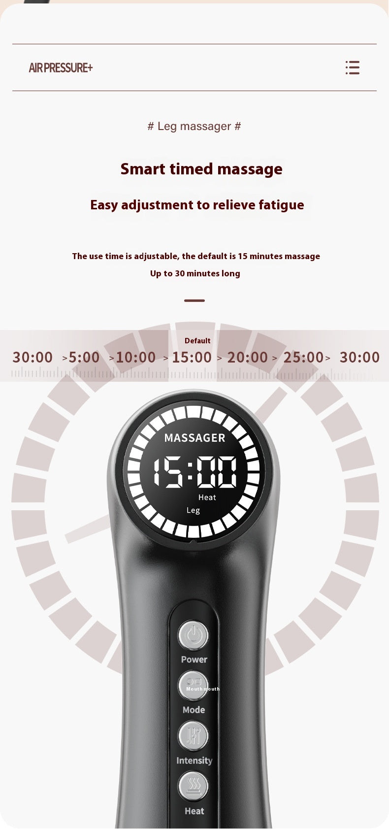 Pneumatic Massager For Kneading Legs - DropOnline.co