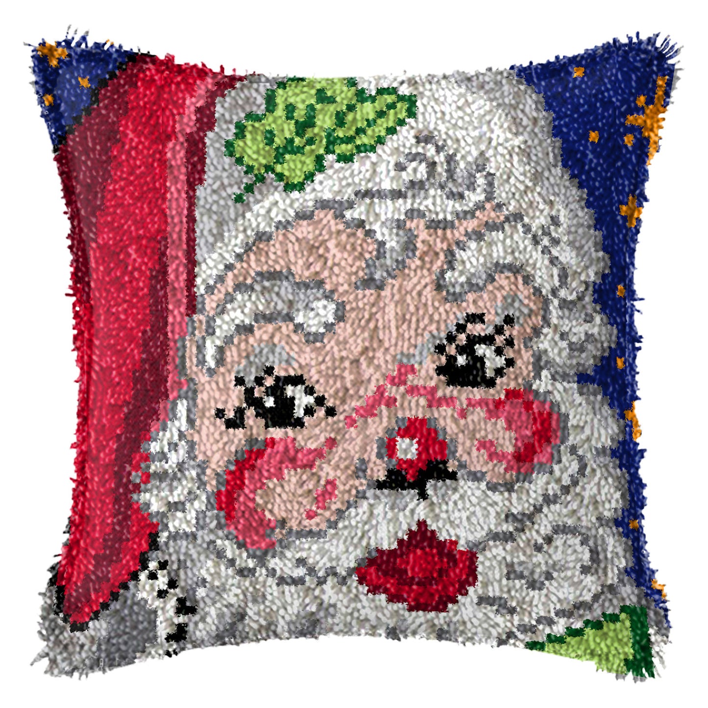 Diy Handmade Christmas Cushion Wool Embroidered Pillow Material Package - DropOnline.co