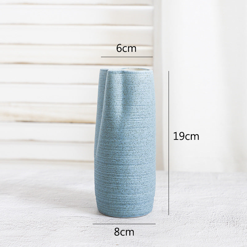 Creative Home Ceramic Crafts Ceramic Vase Desk Hydroponic Vase Decoration Home Decoration Vase - DropOnline.co