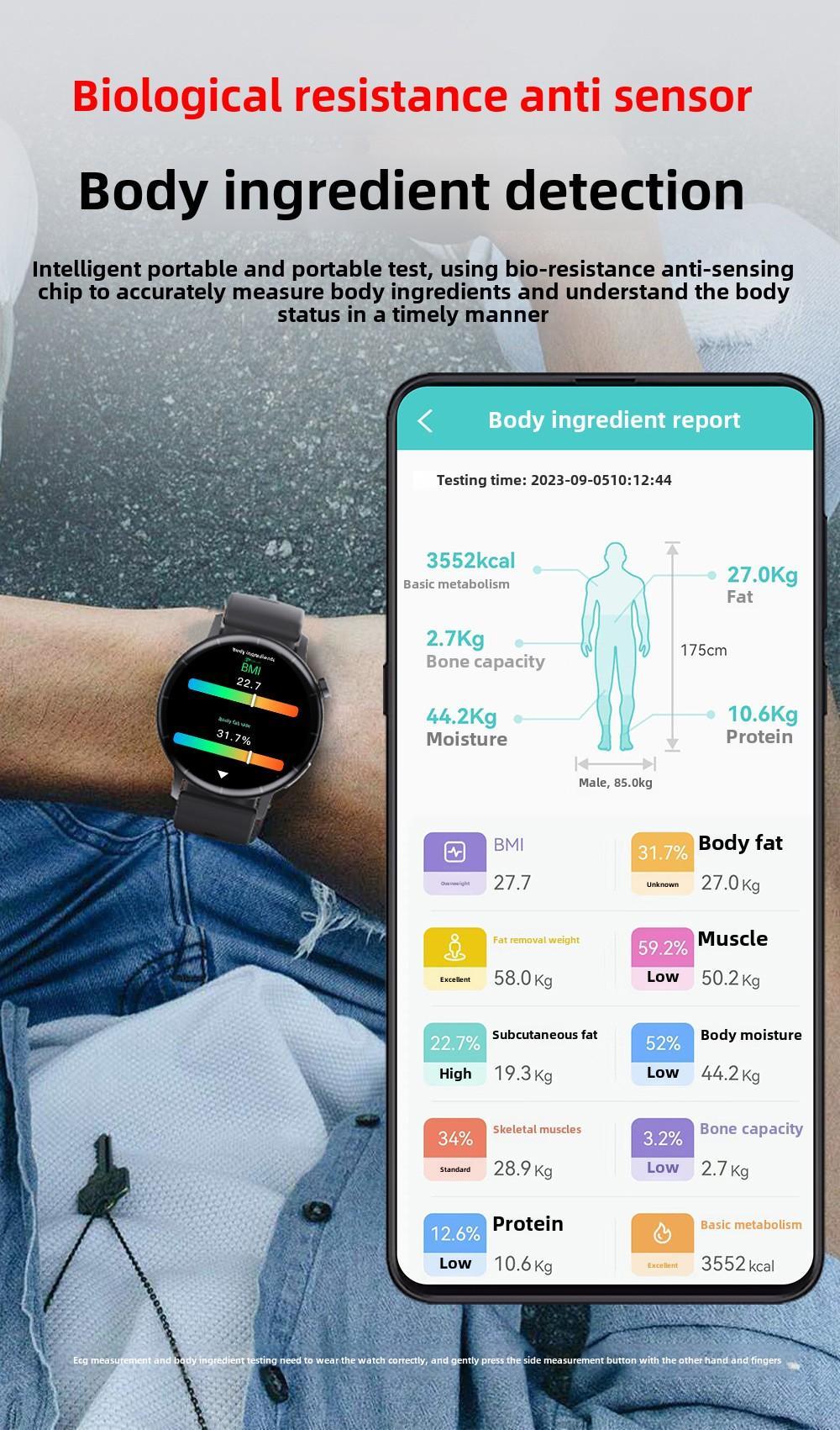 1.41-inch Health Smartwatch Fitness Tracker And Heart Rate-blood Oxygen-blood Pressure-sleep Monitor - DropOnline.co