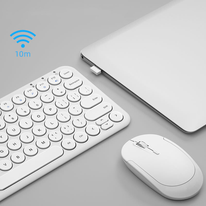 Mute Ultra-Thin Wireless Keyboard And Mouse Set - DropOnline.co