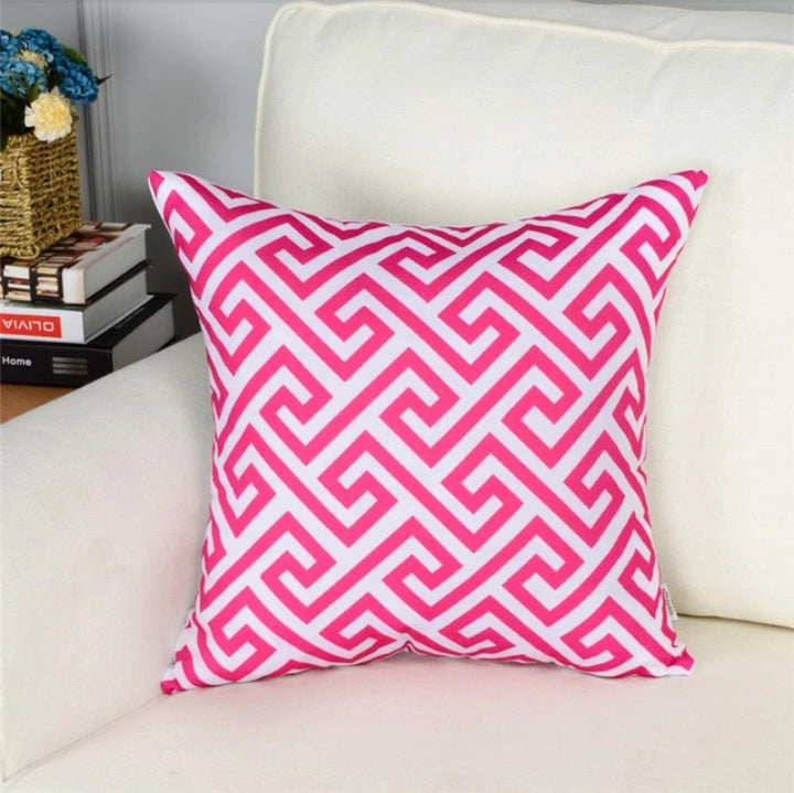 Geometric short plush pillowcase cushion cover - DropOnline.co